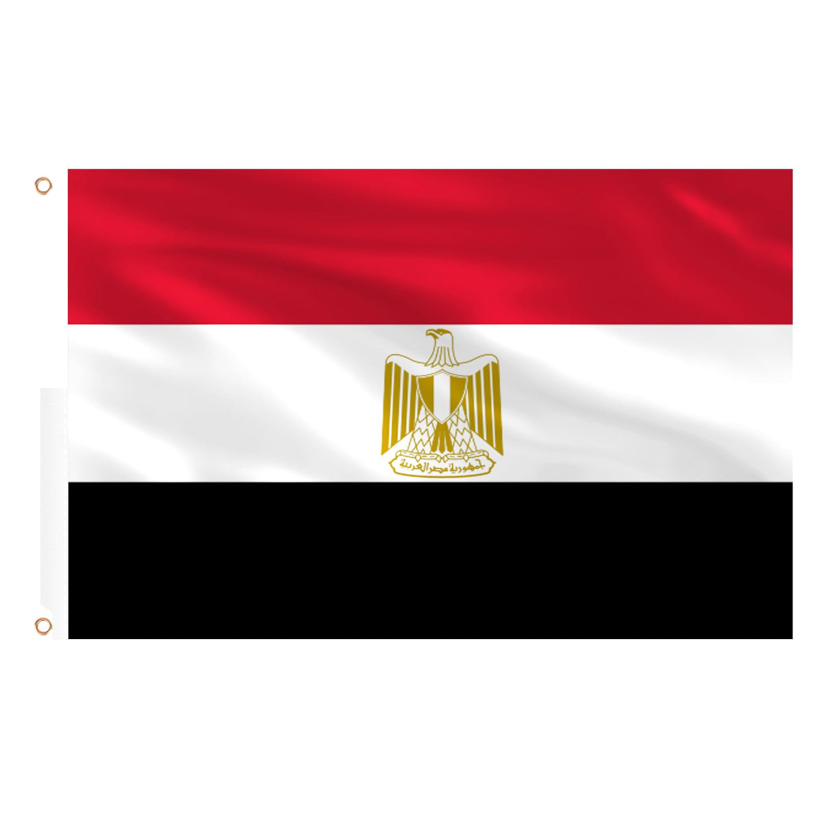 AhfuLife Egypt flag 3x5ft for indoor or outdoor display with fade-resistant colors.