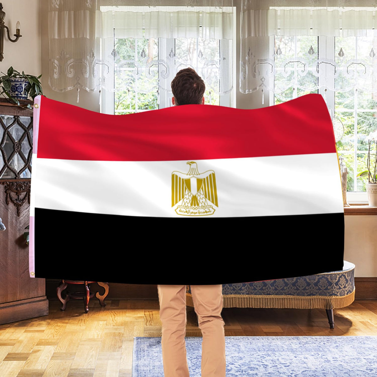 AhfuLife Egypt flag canvas header for secure mounting.
