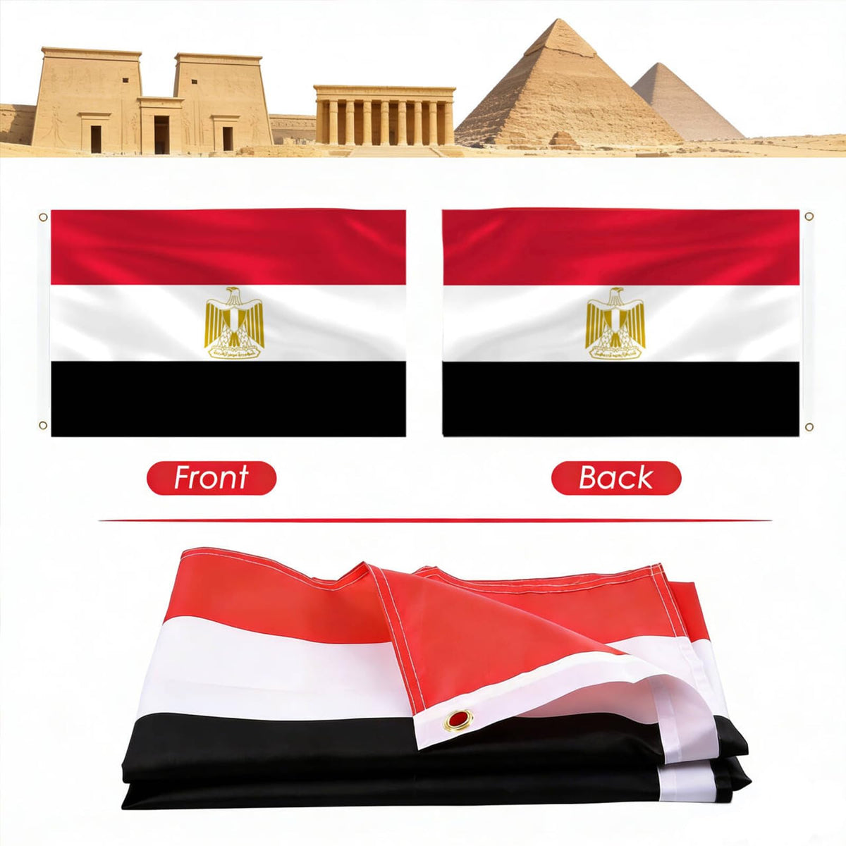 AhfuLife Egypt flag Eagle of Saladin symbol featured.