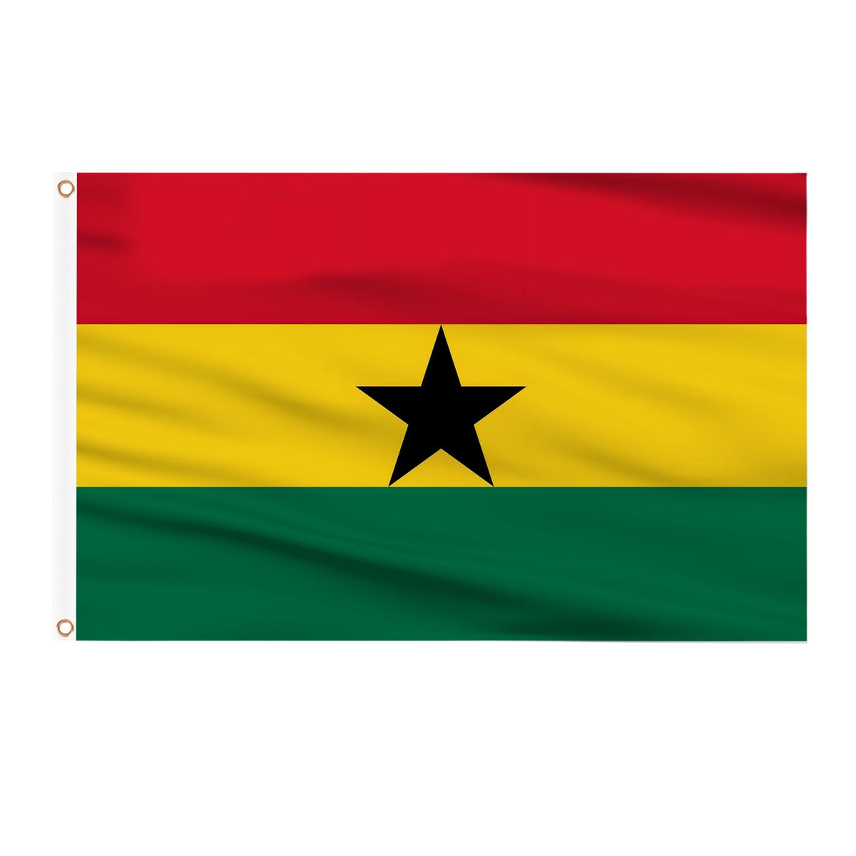 AhfuLife Ghana flag 3x5ft outdoor display with fade-resistant color