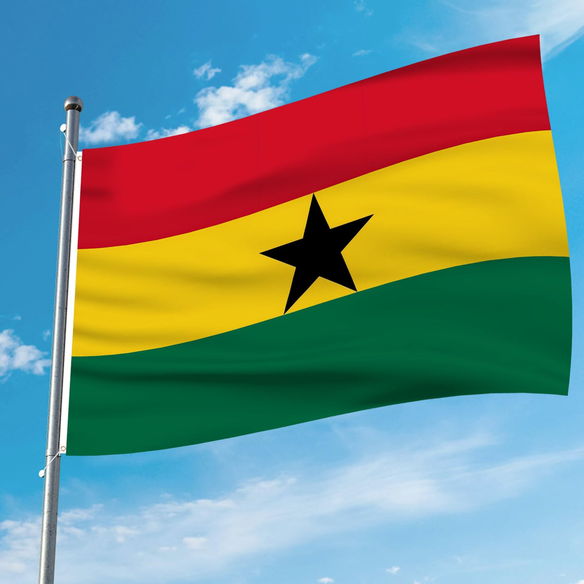 AhfuLife Ghana flag vivid colors brighten any display