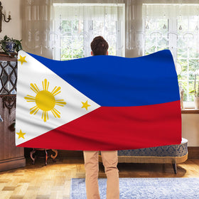 AhfuLife Philippines flag used for World Cup party decorations outdoors