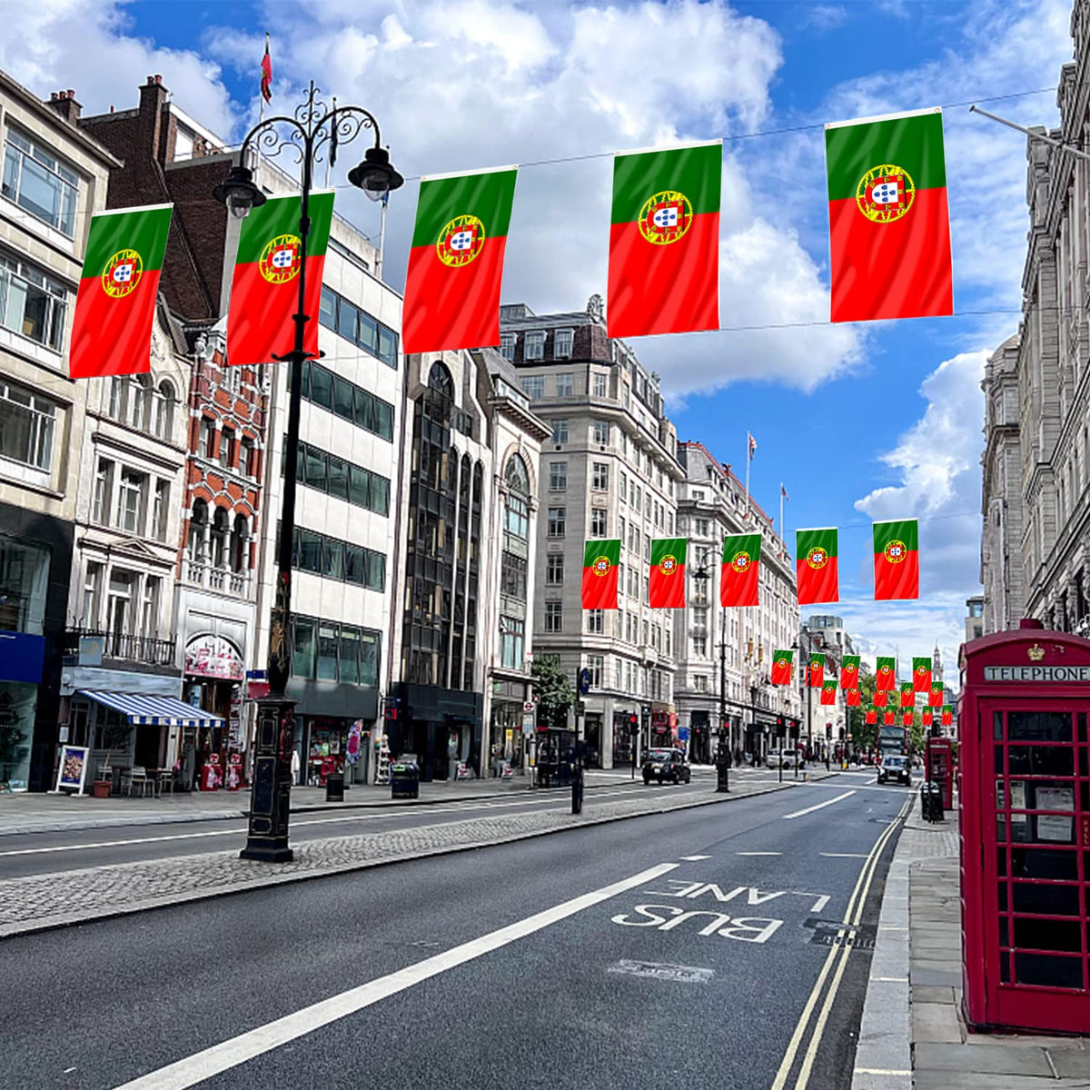 AhfuLife Portugal flag 3x5ft suitable for National Day celebrations and events.