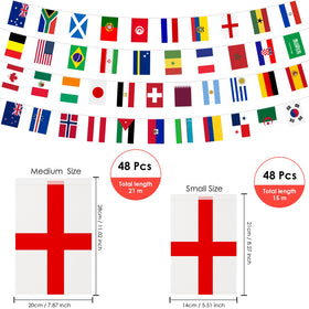 Close-up of vibrant colors on AhfuLife world flags banner