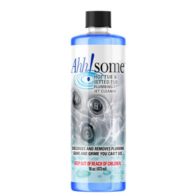 Ahh-Some jetted tub cleaner bottle highlights powerful formula for spa cleaning