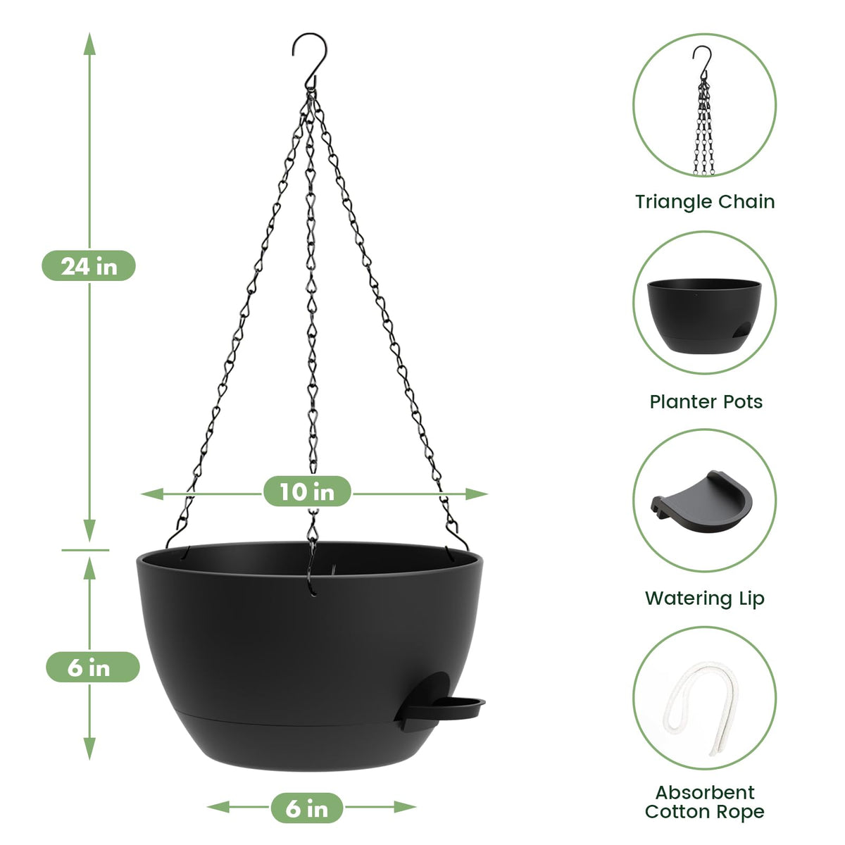 AHJZO triangle iron chain design supports sturdy vertical display for indoor or outdoor