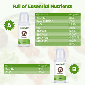 Ahopegarden 800ml A&B beginner-friendly mixing instructions.