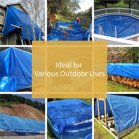 Ahpuhtan multipurpose-outdoor-tarp-sunshade doubles as versatile underlay and shelter.