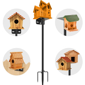 AHRLHR 80-inch adjustable bird feeder pole ready for varying feeder heights and placements