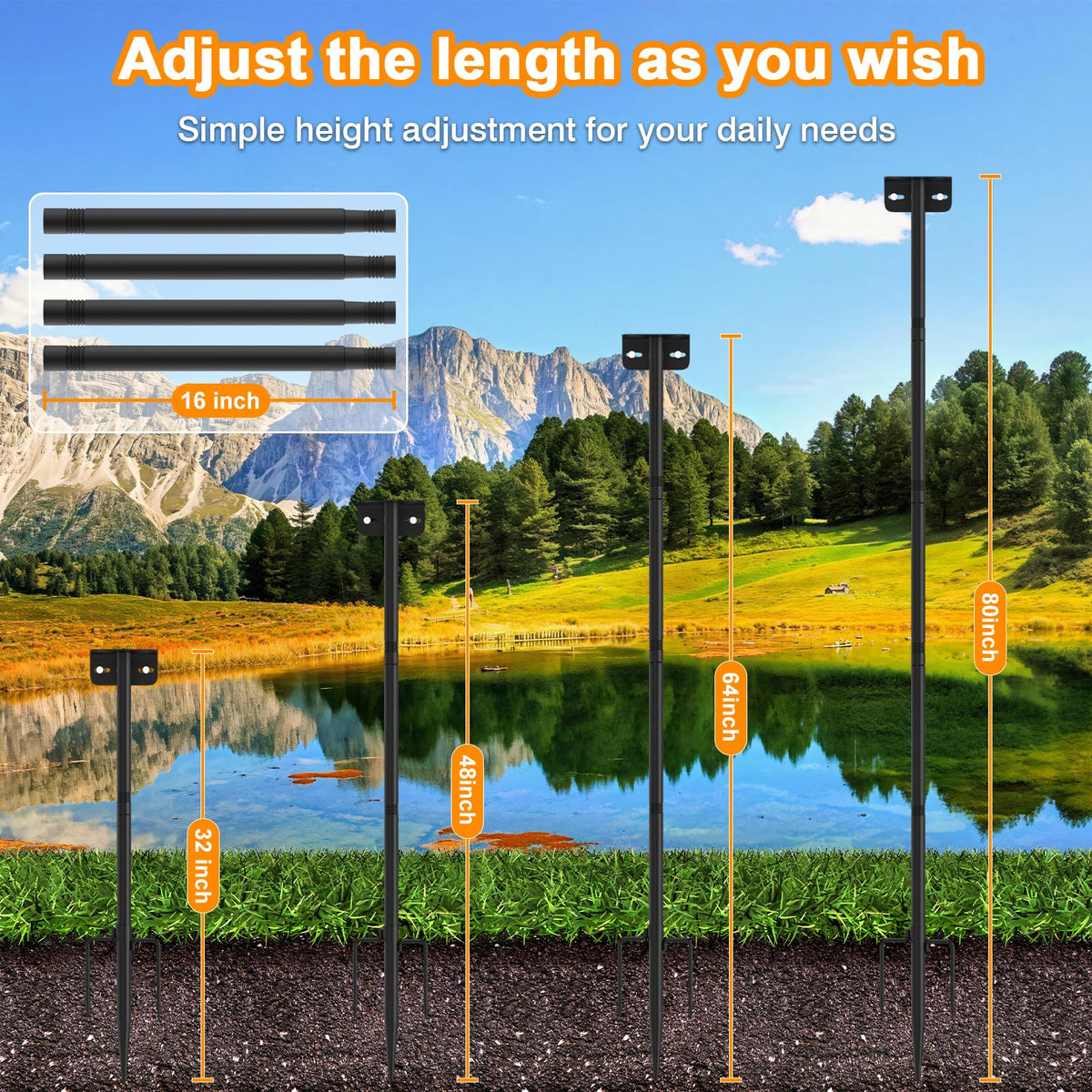 AHRLHR sleek outdoor decor on a pole enhances garden aesthetics and bird activity.