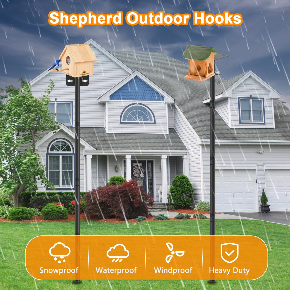 AHRLHR stable feeder base design reduces wind sway and spills.