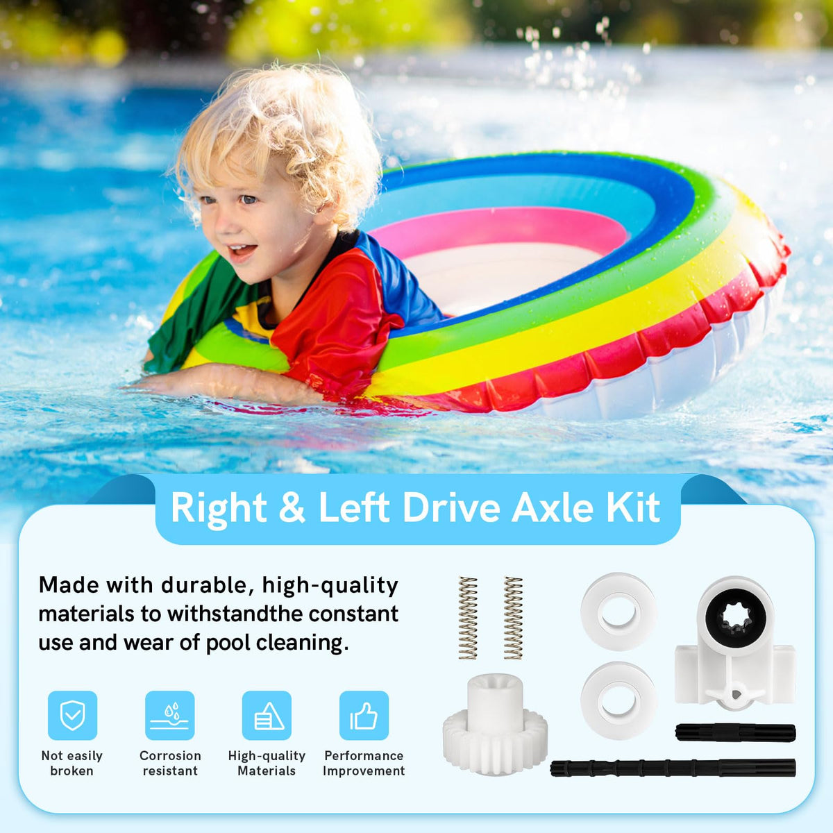 Ahuliao corrosion-resistant components extend pool cleaner life