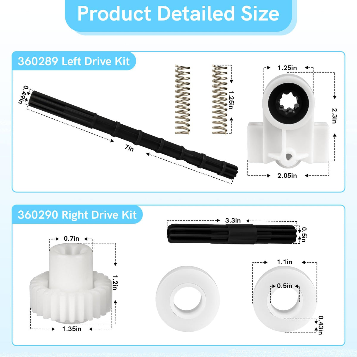 Ahuliao durable pool cleaner parts resist wear in harsh environments