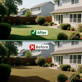 AHXPOCF lawn aerator safety guard supports secure operation on uneven ground.