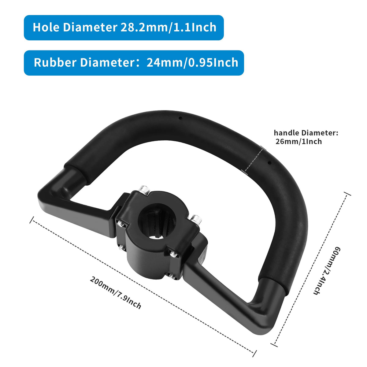A.I.FORCE shock-absorbing rubber reduces vibration at the grip