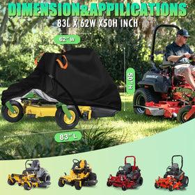Aibiley zero-turn mower cover made with durable 600D fabric