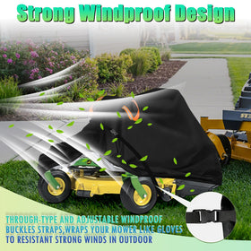 Aibiley zero-turn mower cover with reflective strips for night visibility