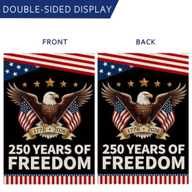 AIBOLYNE 12x18 outdoor burlap flag, durable patriotic decor for gardens.