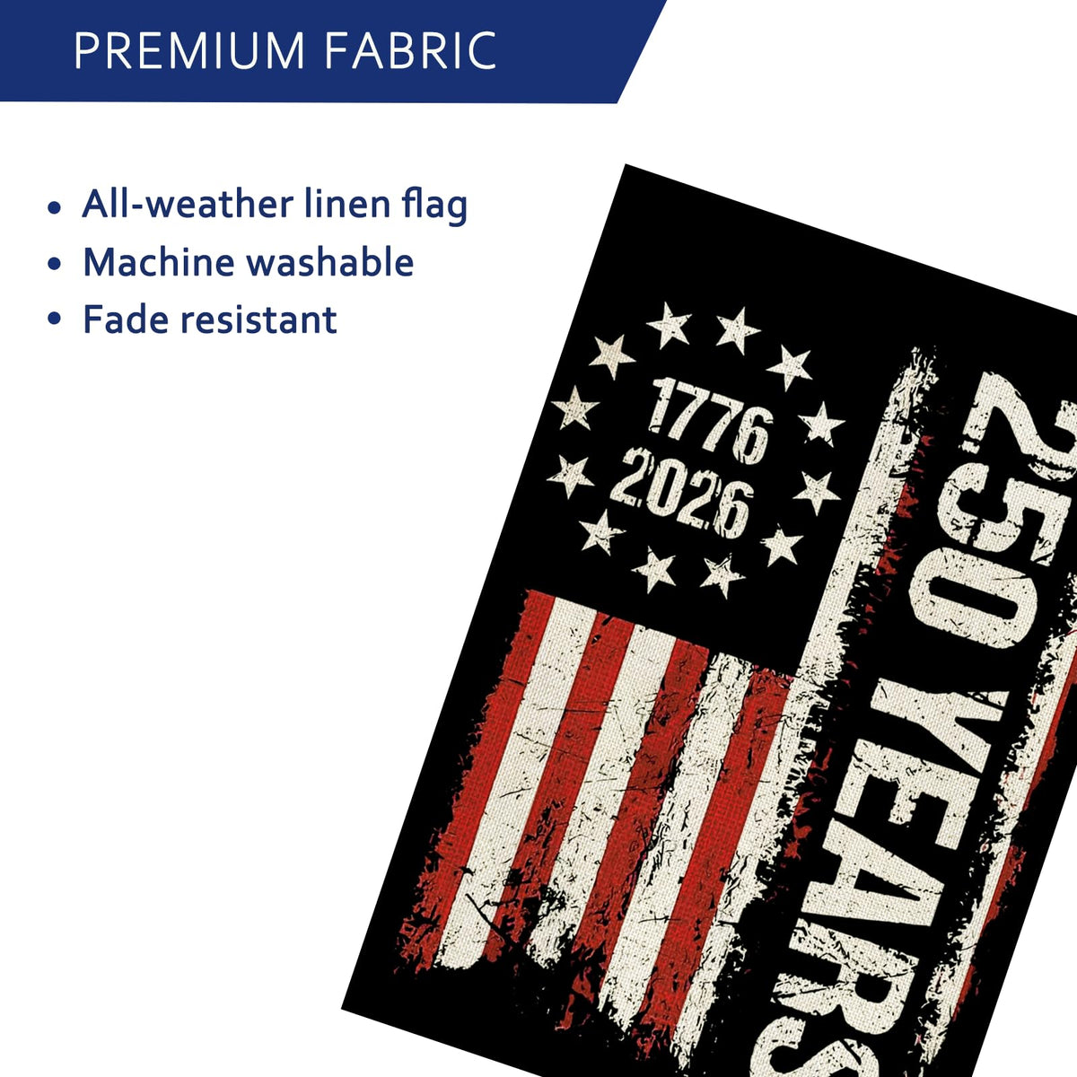 aibolyne 250 anniversary flag distressed stripes for bold yard decor