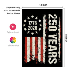 aibolyne 250-year anniversary flag premium outdoor decoration