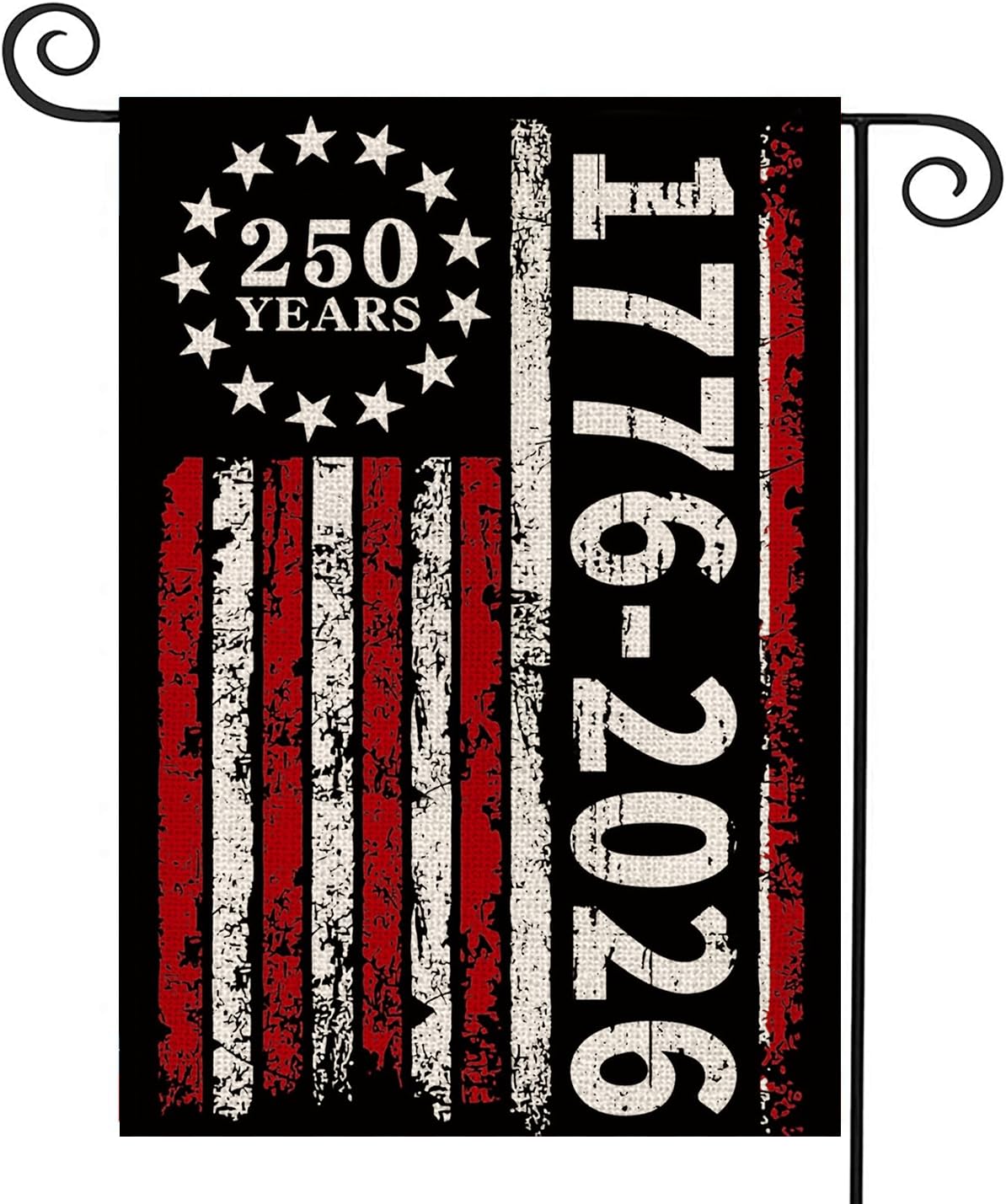 AIBOLYNE 250th anniversary flag front view with circle of stars for outdoor display