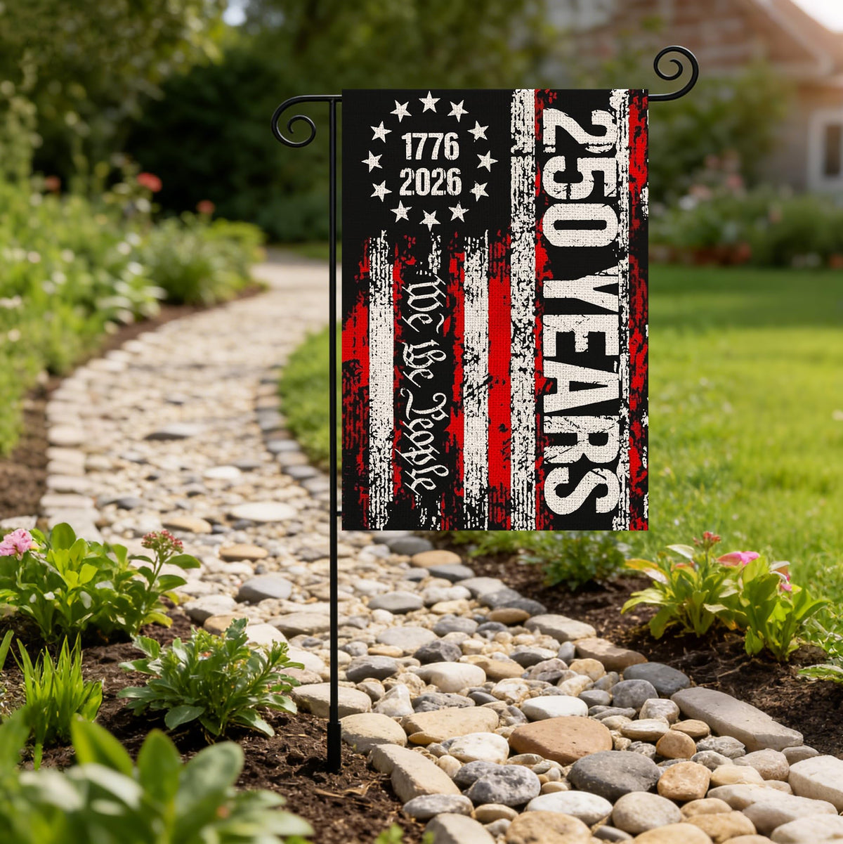 AIBOLYNE 250th anniversary flag outdoor display ready for garden use
