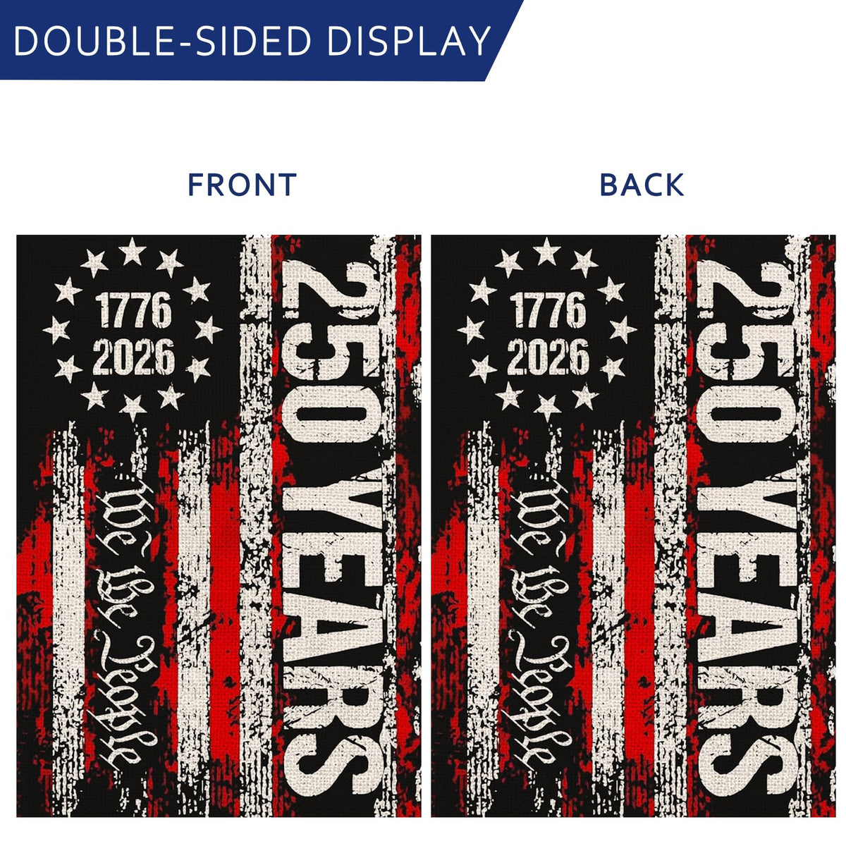 AIBOLYNE 250th anniversary flag We the People 250 years feature for yard display