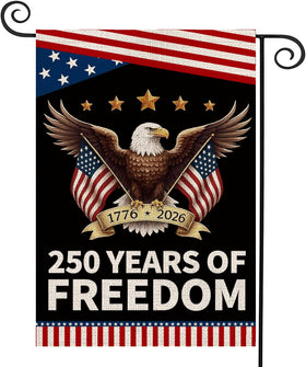 AIBOLYNE 250th anniversary USA flag with eagle design, front view for outdoor display.