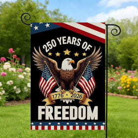 AIBOLYNE 250th anniversary flag offers year-round patriotic decor for yard, garden, porch.