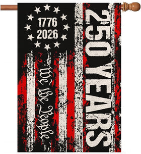 AIBOLYNE 250th anniversary flag front view for outdoor display