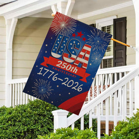 AIBOLYNE fireworks and stars motif enhances festive outdoor appeal.