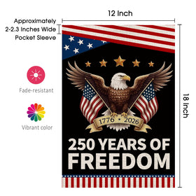 AIBOLYNE 250th anniversary flag collection featuring eagle and stripes for celebrations.