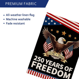 AIBOLYNE patriotic garden flag for yard display during holidays and celebrations.
