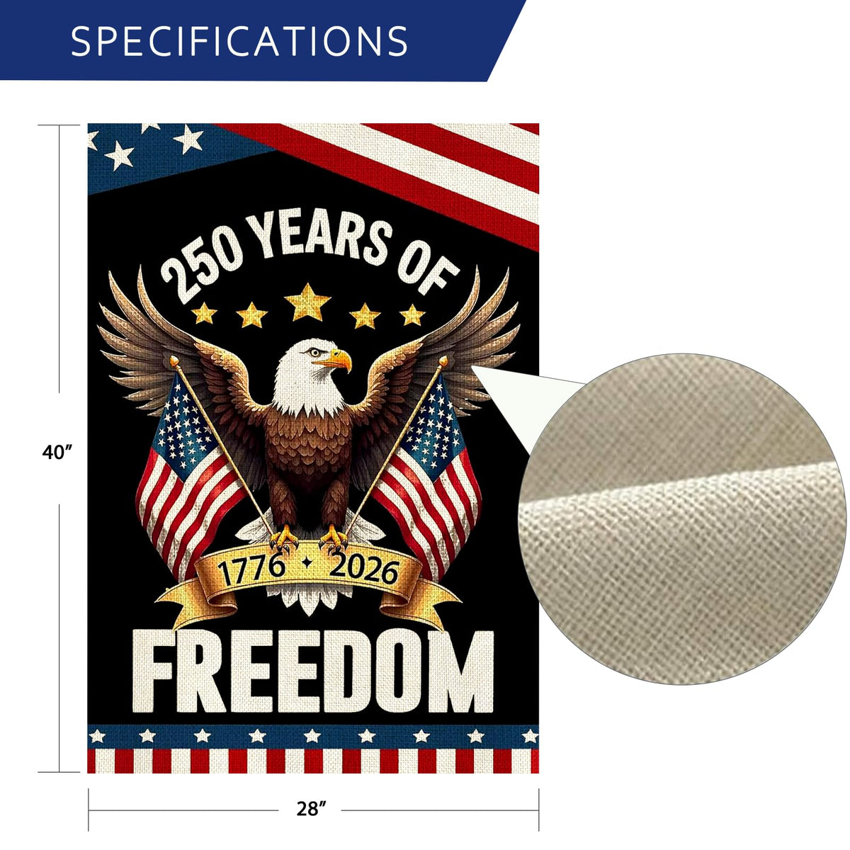 AIBOLYNE stars and stripes background adds timeless patriotic charm to porches.