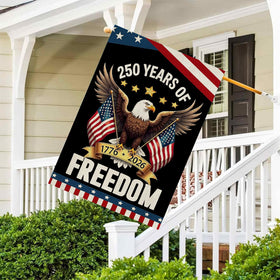AIBOLYNE USA patriotic flag eagle emphasizes bold symbolism for garden pride.