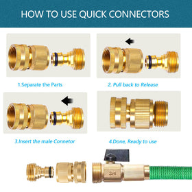 Aidarmoll 3-4-inch garden hose standard connection compatibility.