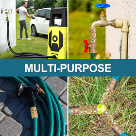 Aidarmoll garden hose connector compatible with standard 3/4 inch GHT.