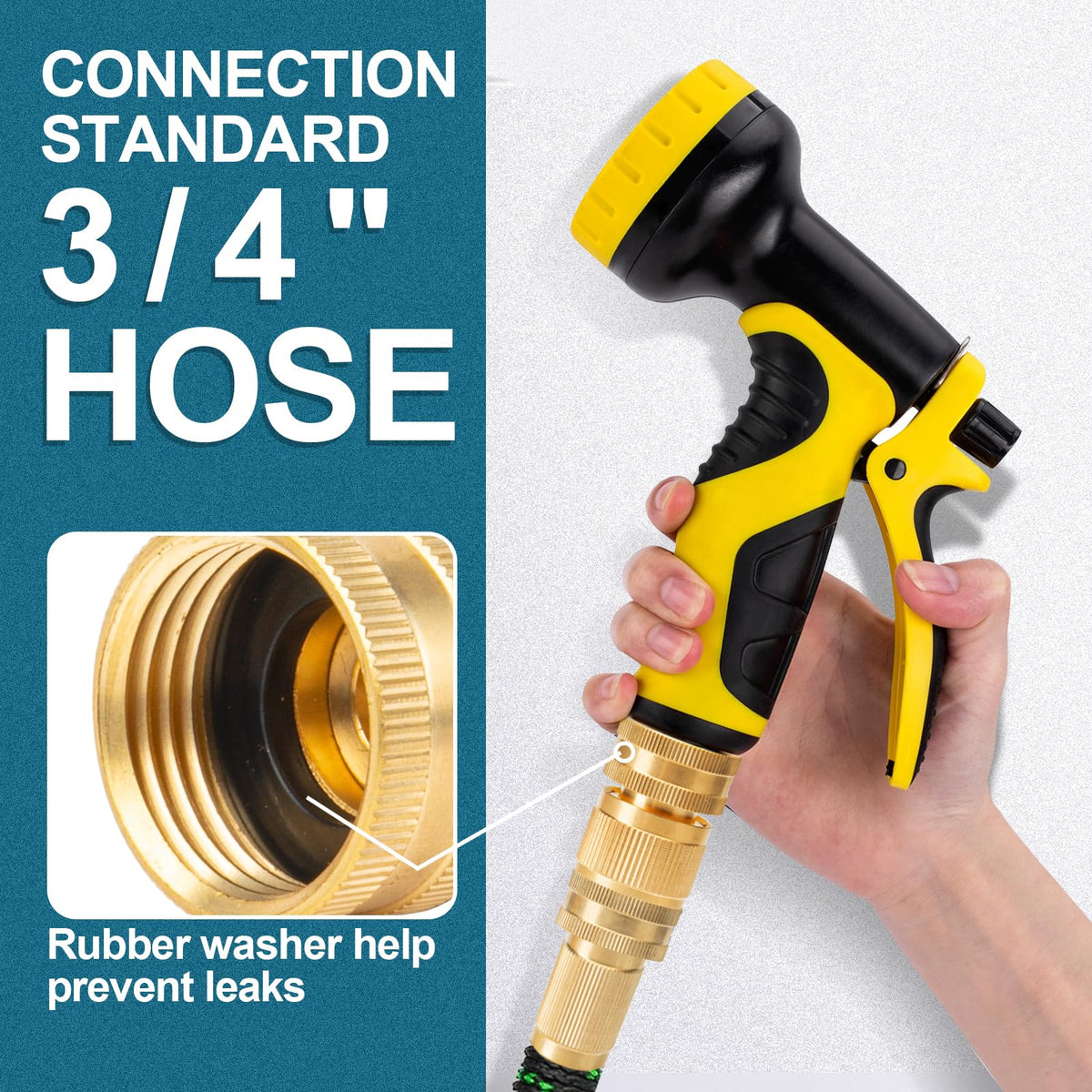 Aidarmoll rustproof brass fitting resists corrosion for outdoor use.