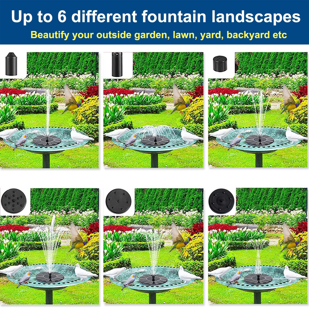 Aiddwrron Bird Bath 20-inch bowl ready to welcome multiple birds