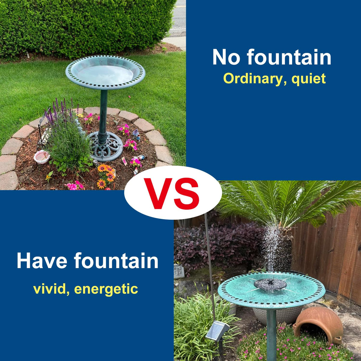 Aiddwrron Bird Bath with warranty and customer support