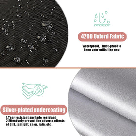 Aidetech windproof bottom drawstring demonstration, secure fit around a fire pit.