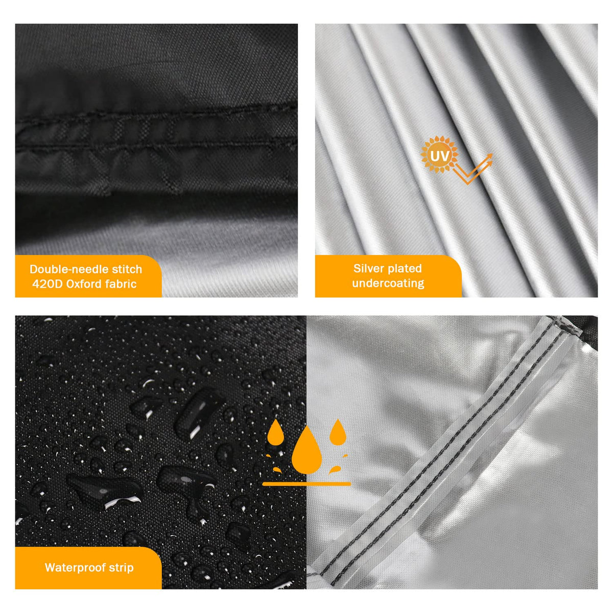 Aidetech hem buckle detail keeps edges snug and protected.