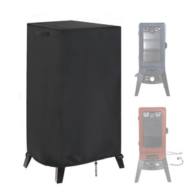 Aidetech smoker cover PBV3G1 front view protects vertical smoker from weather and debris.
