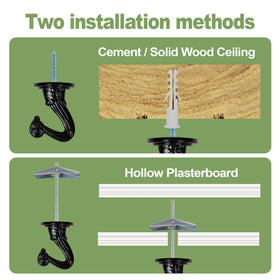 Aidoclip ceiling hook set metal-construction closeup highlights durable steel for reliable support.