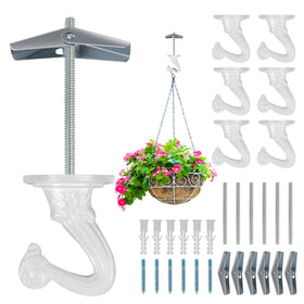 Aidoclip ceiling hook for plants provides sturdy indoor support for greenery.