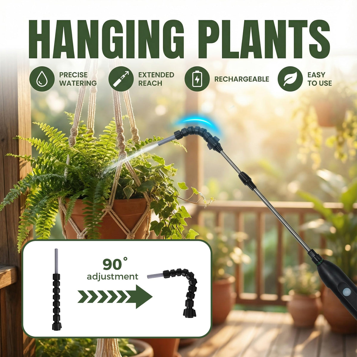 Aidoclip rotating nozzle enables precise angles for hard-to-reach plants.