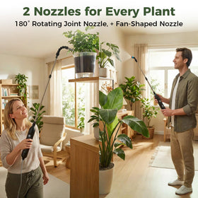 Aidoclip telescopic wand extends from 25.6 to 33.4 inches for deep pots.