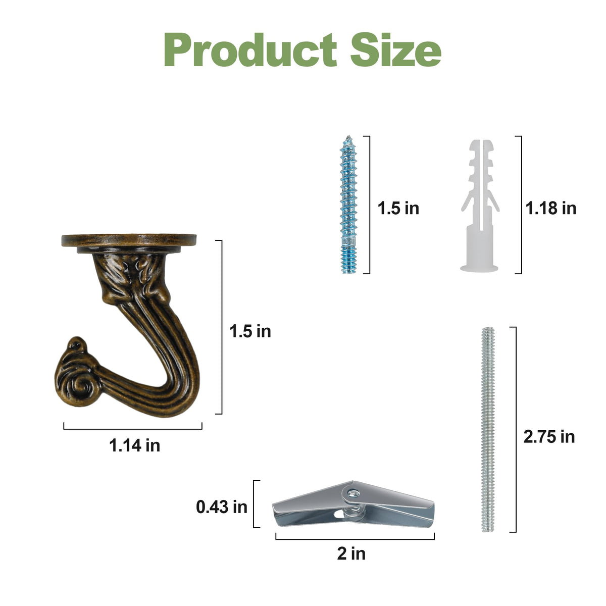 Aidoclip wind chime installation showing decorative secure mounting