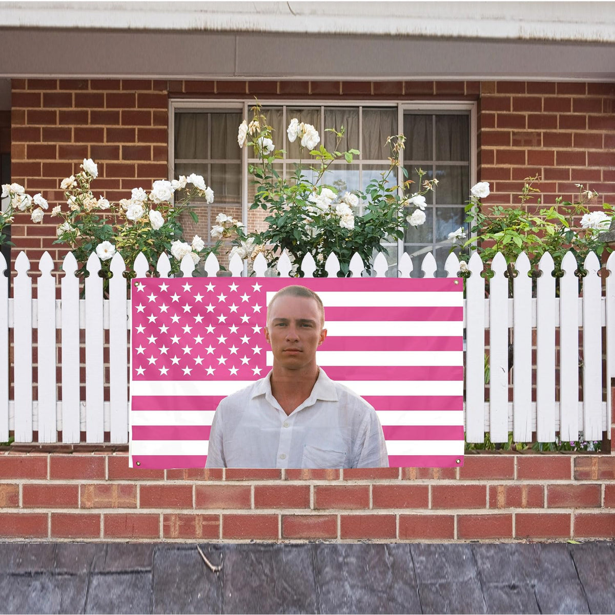 Aieted Drew Flags pink Starkey flag makes a thoughtful gift