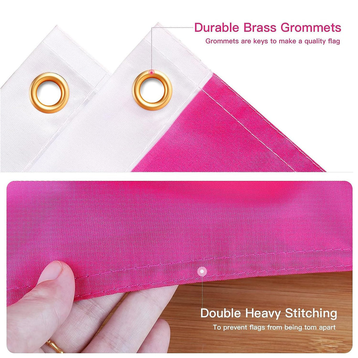 Aieted Drew Flags pink flag ready for outdoor party or tailgate